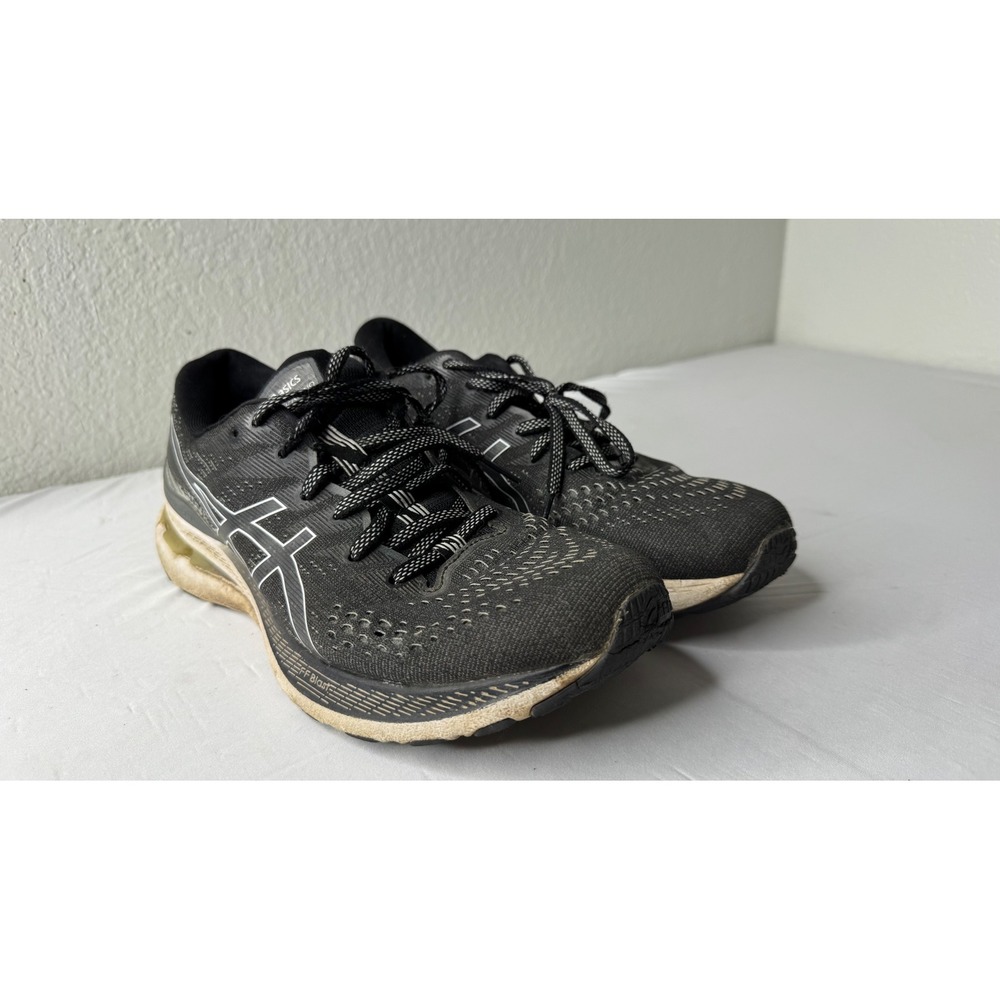 Asics Gel-Kayano 28 Mens Running Shoes Black White 1012B047 Size 10